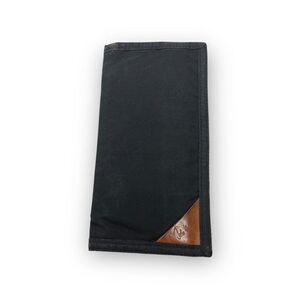 John Weitz Black Canvas Tri-fold Wallet Billfold